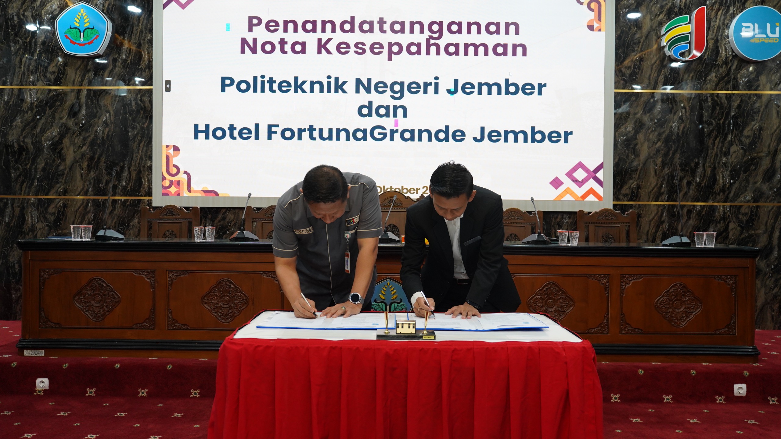 Penandatanganan Nota Kesepahaman antara Polije dengan Hotel Fortuna Grande Jember thumbnail