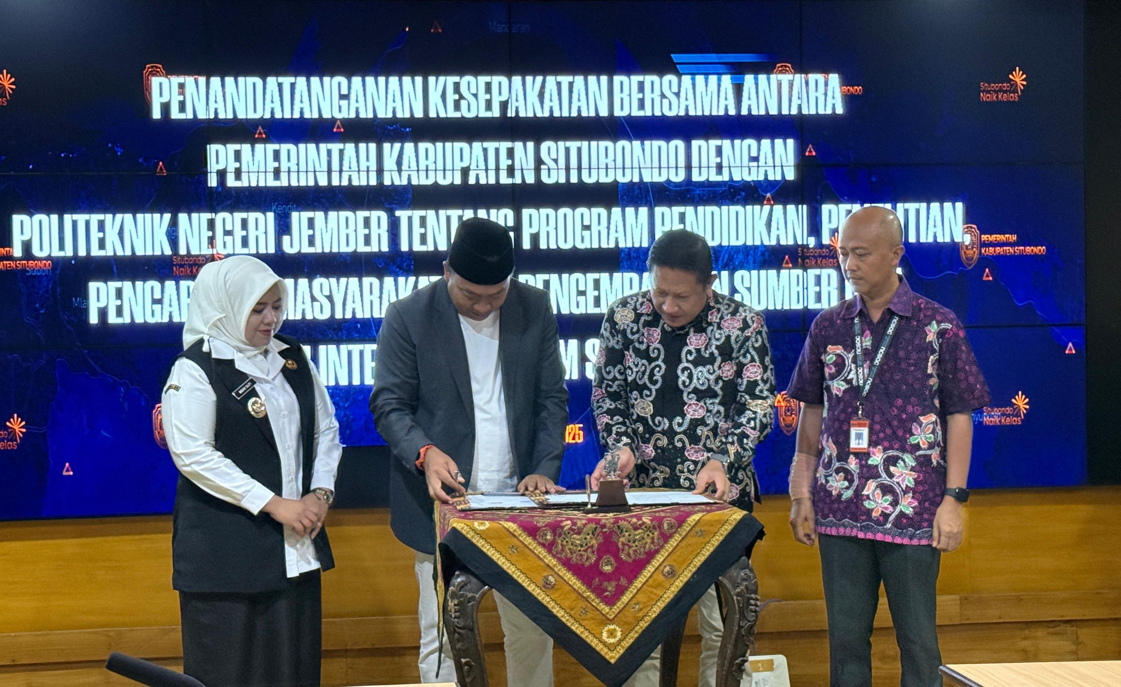 Penandatanganan Nota Kesepahaman antara Polije dengan Pemerintah Kabupaten SItubondo thumbnail