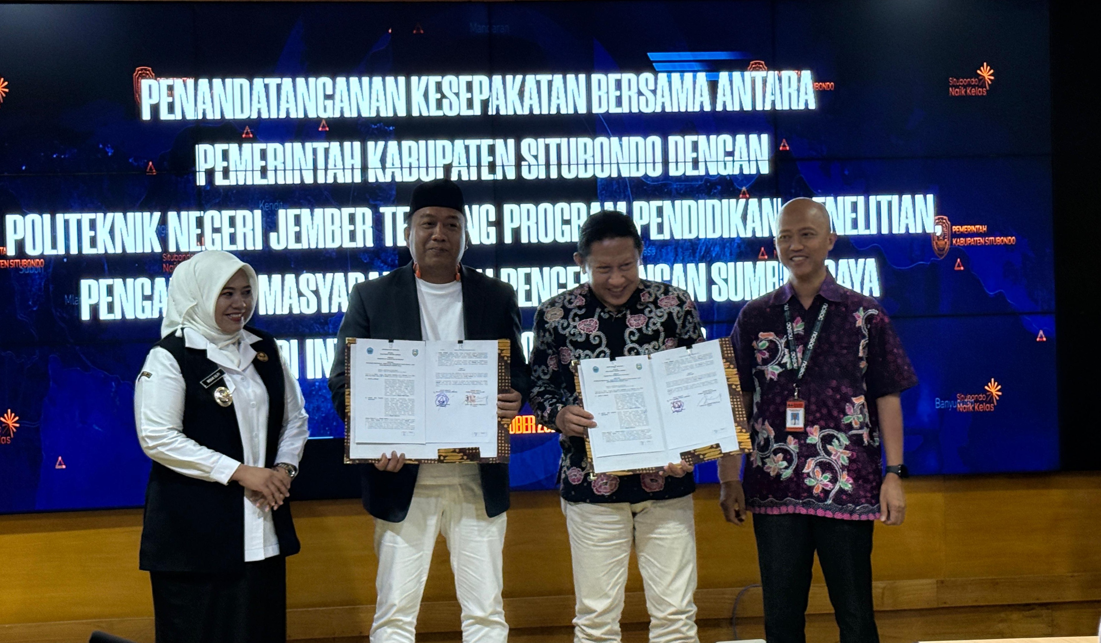 Penandatanganan Nota Kesepahaman antara Polije dengan Pemerintah Kabupaten SItubondo